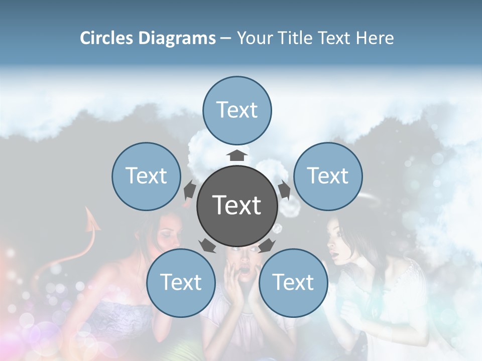 Balance Lucifer Evil PowerPoint Template