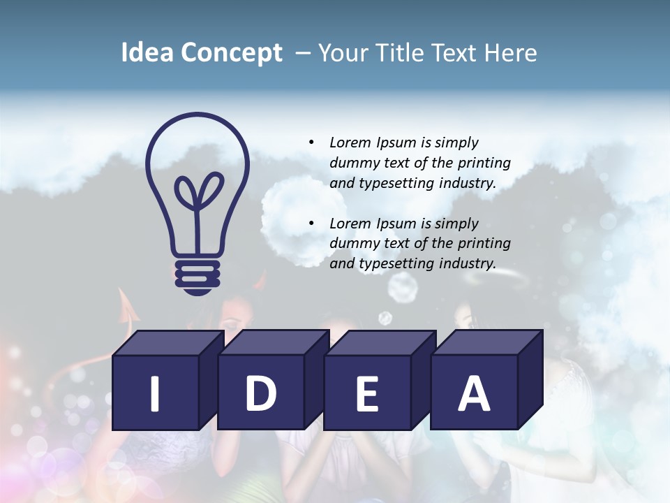 Balance Lucifer Evil PowerPoint Template