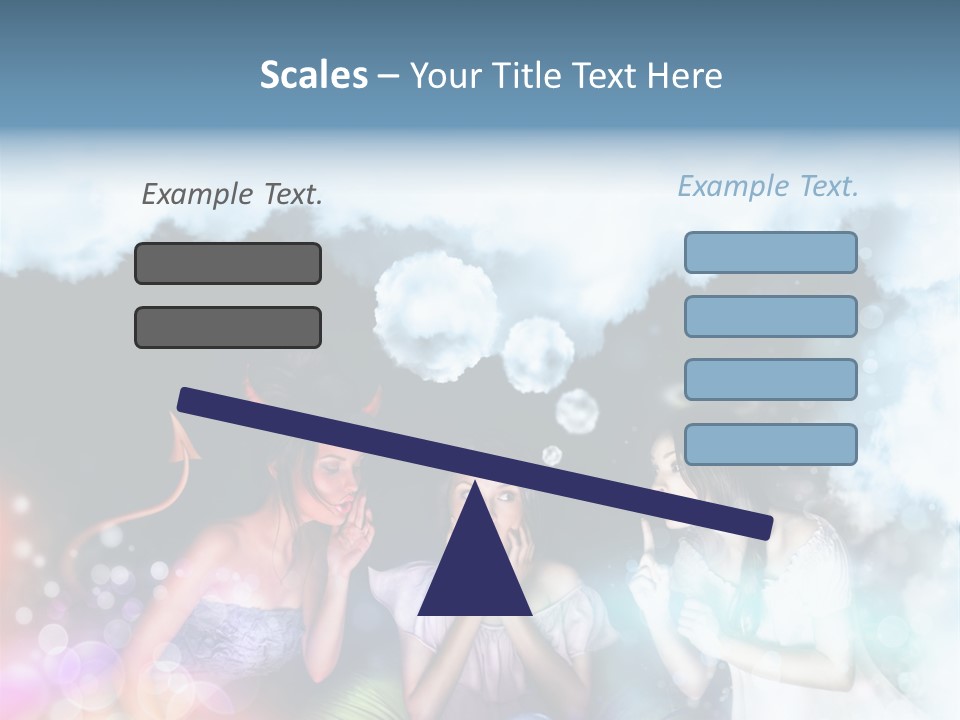 Balance Lucifer Evil PowerPoint Template
