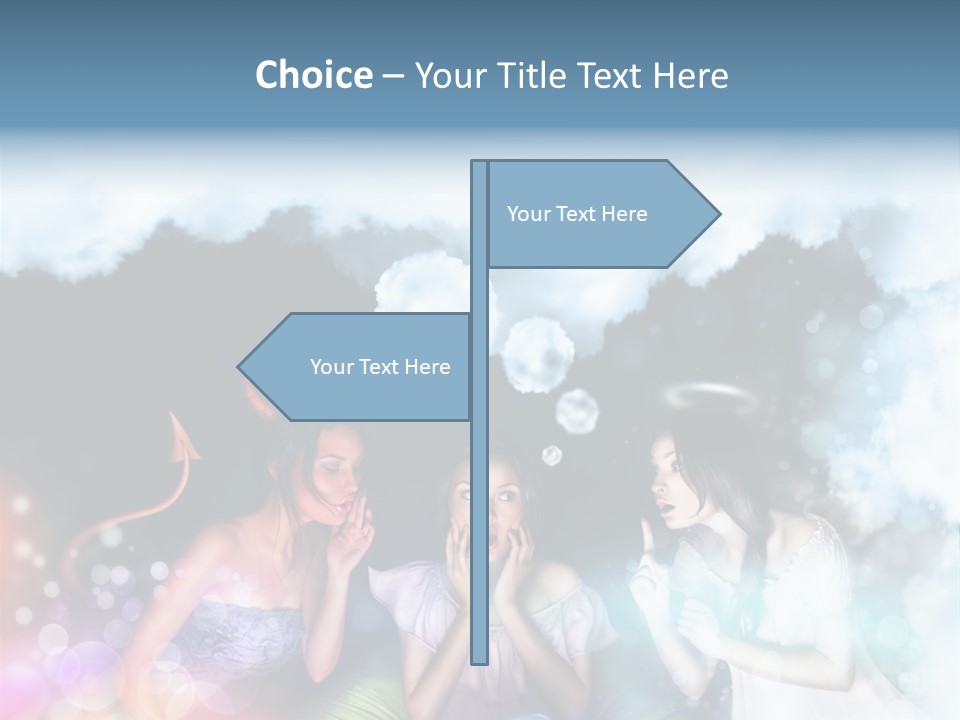 Balance Lucifer Evil PowerPoint Template
