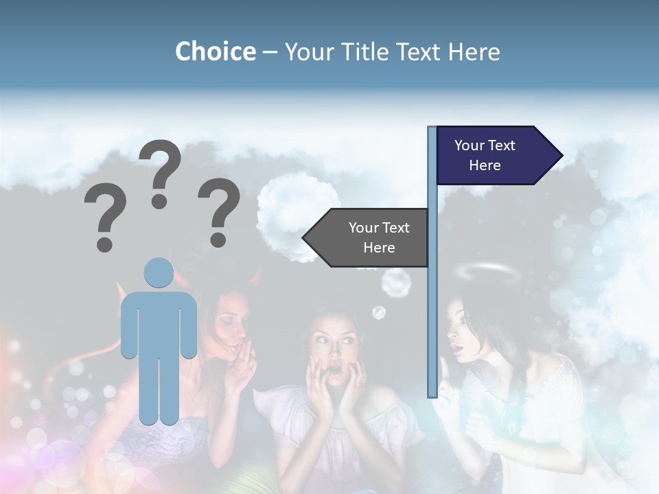 Balance Lucifer Evil PowerPoint Template