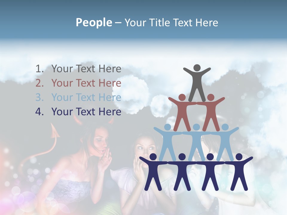 Balance Lucifer Evil PowerPoint Template