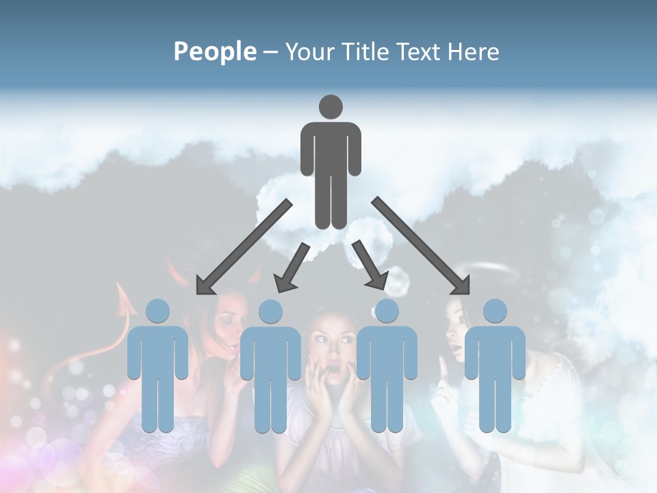 Balance Lucifer Evil PowerPoint Template