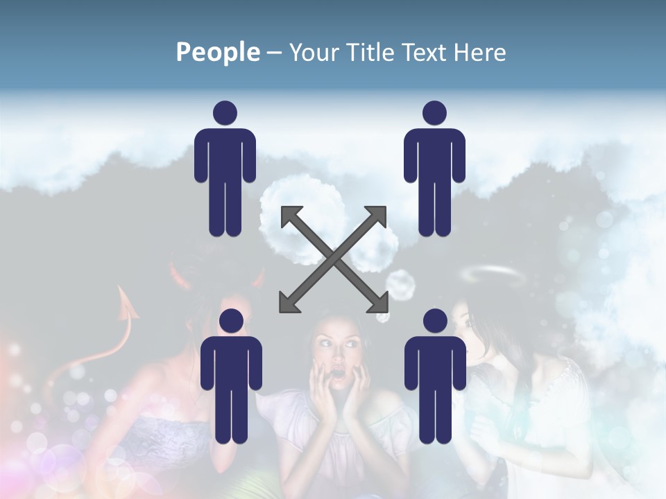 Balance Lucifer Evil PowerPoint Template