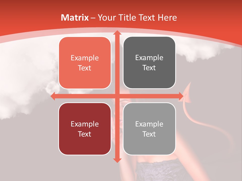 Girl Naughty Desire PowerPoint Template