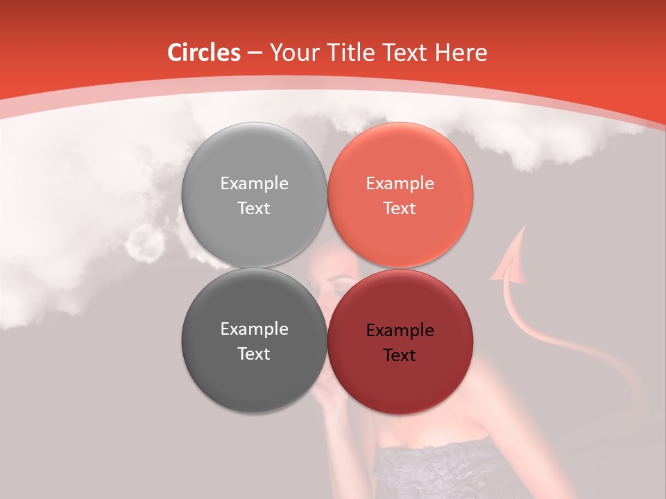 Girl Naughty Desire PowerPoint Template