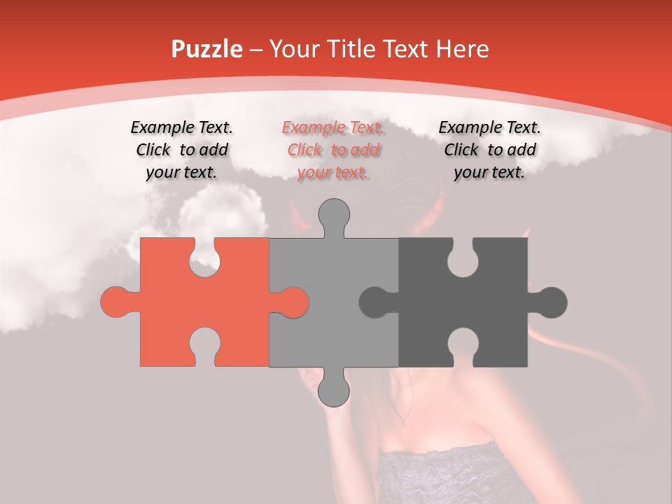 Girl Naughty Desire PowerPoint Template