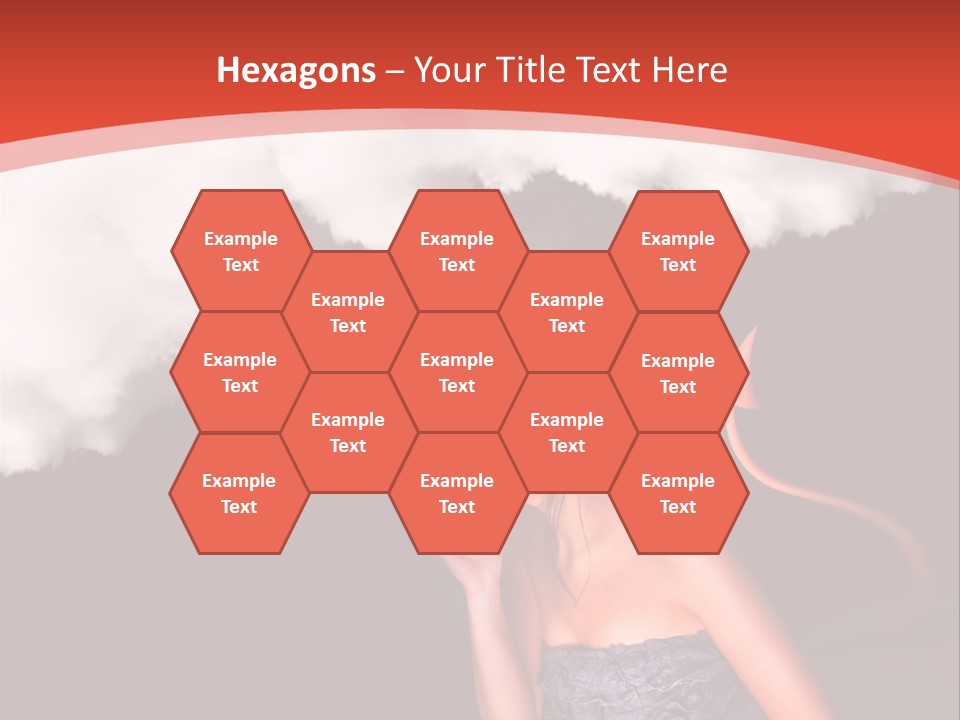 Girl Naughty Desire PowerPoint Template