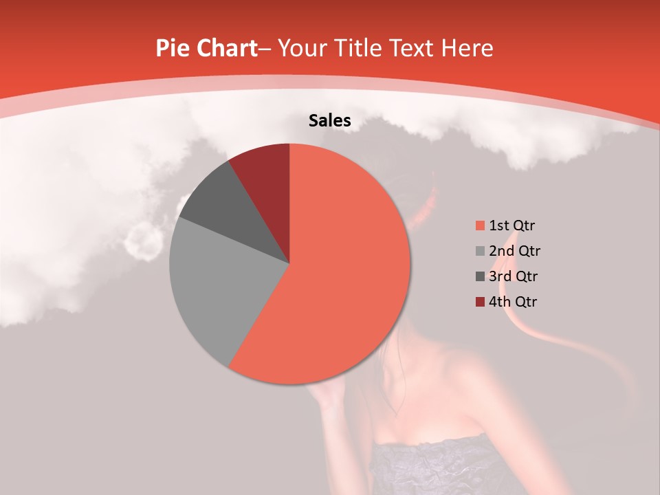 Girl Naughty Desire PowerPoint Template