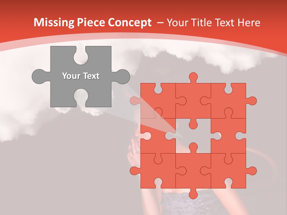 Girl Naughty Desire PowerPoint Template