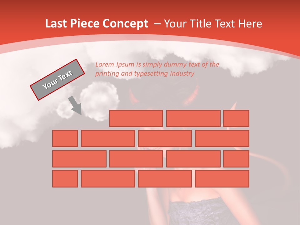 Girl Naughty Desire PowerPoint Template