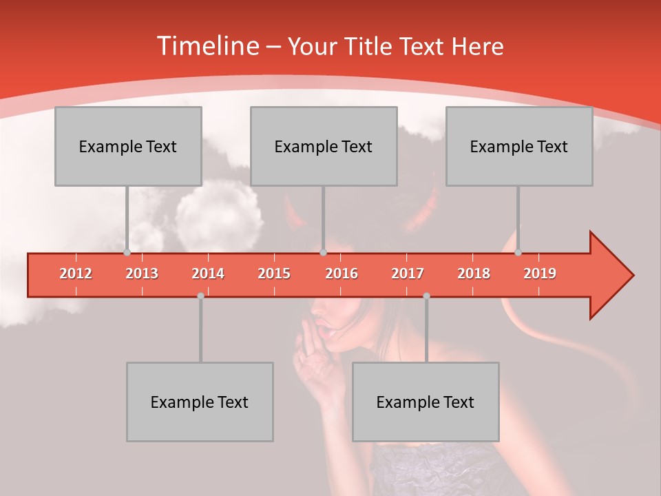 Girl Naughty Desire PowerPoint Template