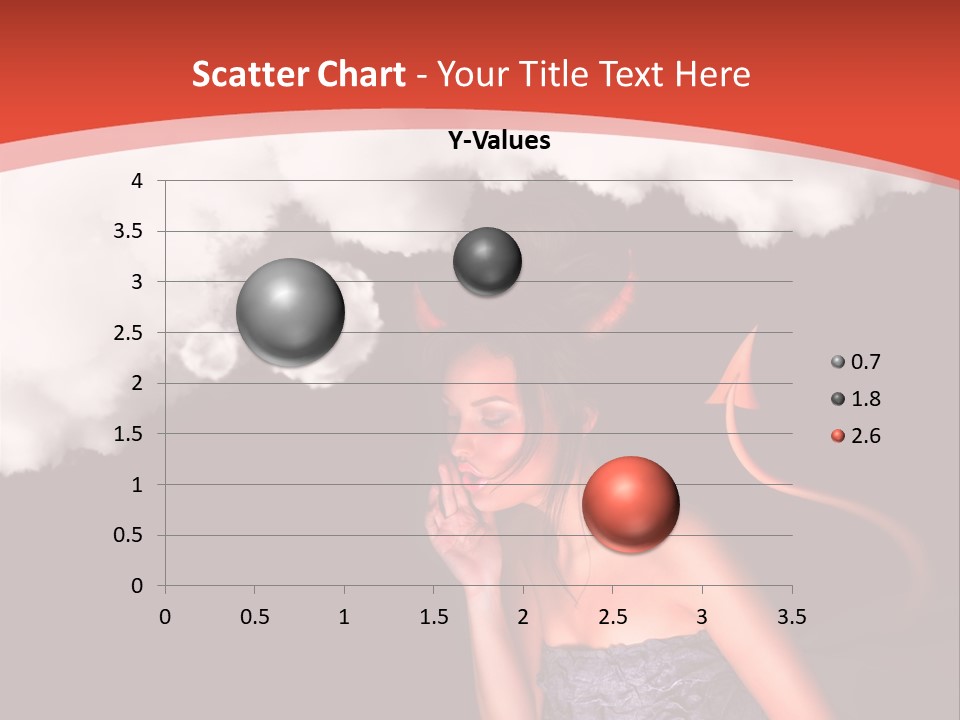 Girl Naughty Desire PowerPoint Template