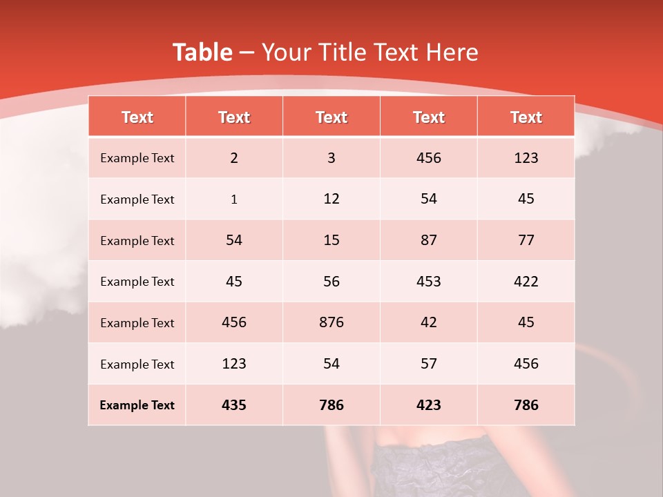 Girl Naughty Desire PowerPoint Template