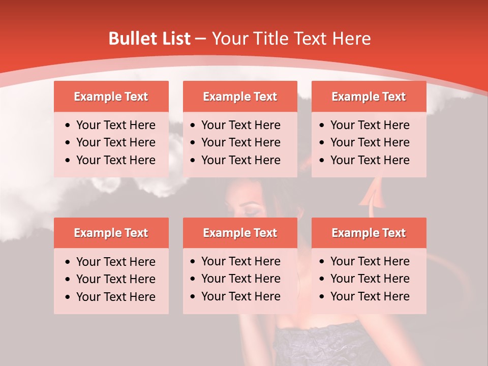 Girl Naughty Desire PowerPoint Template