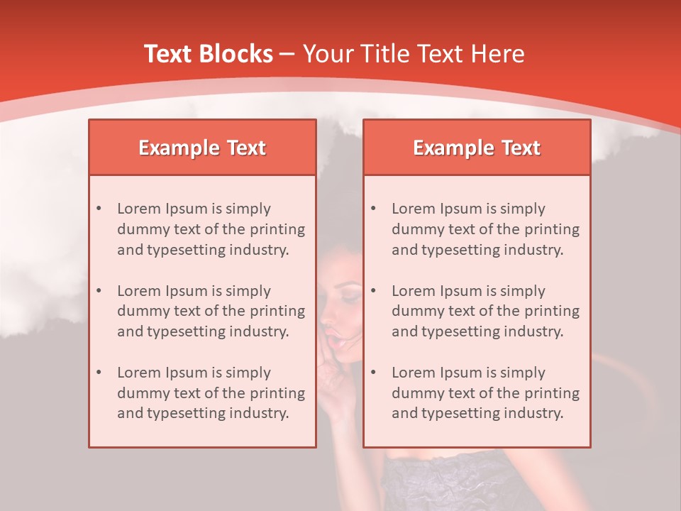 Girl Naughty Desire PowerPoint Template