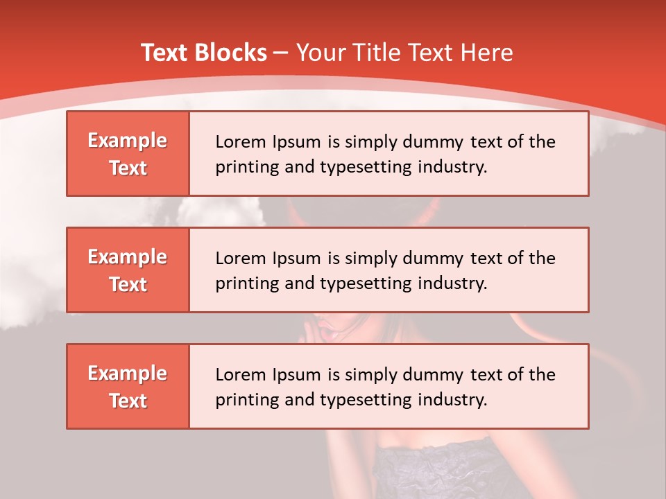 Girl Naughty Desire PowerPoint Template