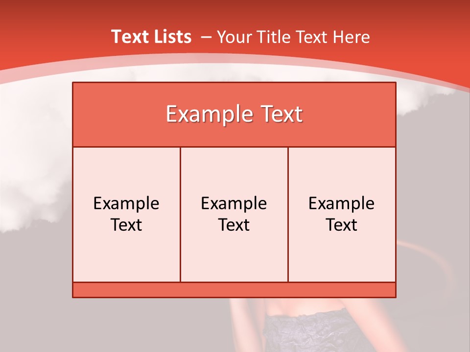 Girl Naughty Desire PowerPoint Template