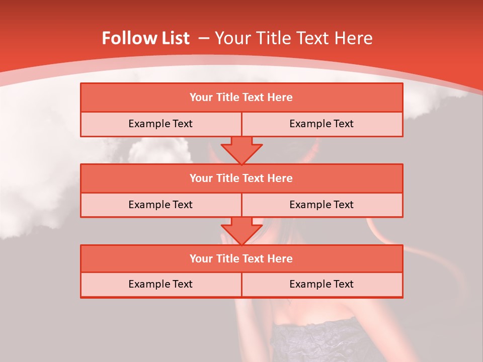 Girl Naughty Desire PowerPoint Template