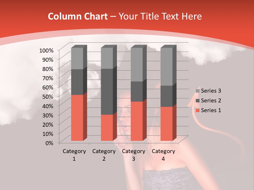 Girl Naughty Desire PowerPoint Template