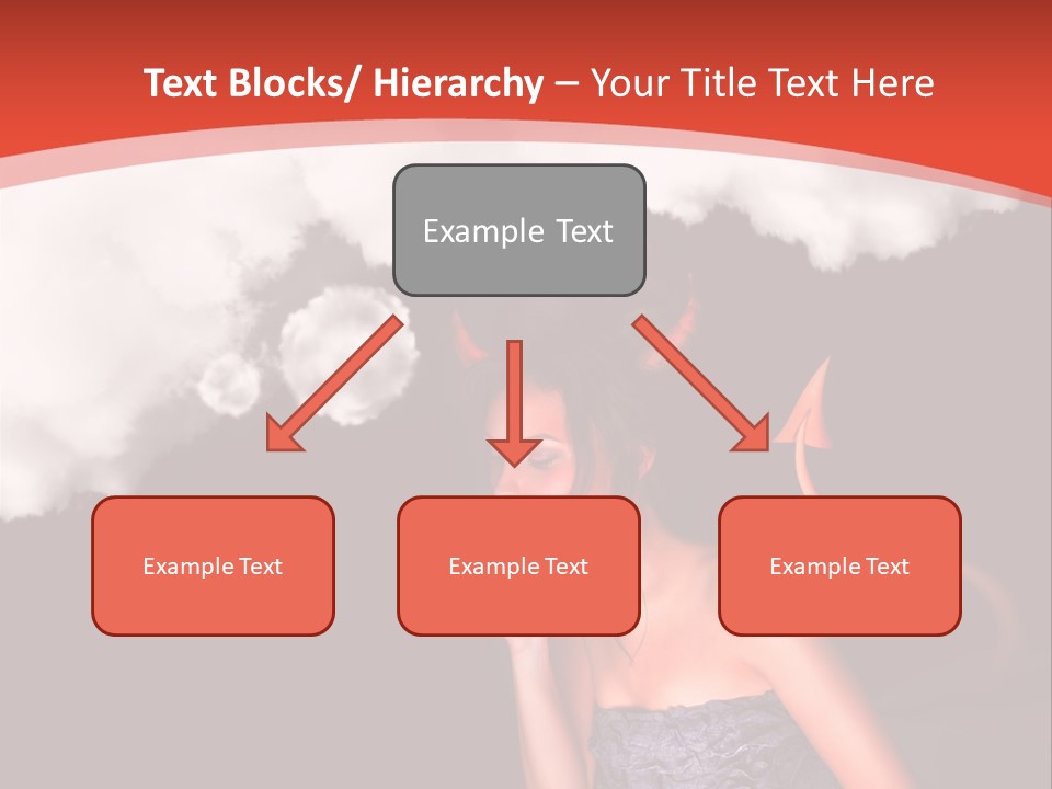 Girl Naughty Desire PowerPoint Template