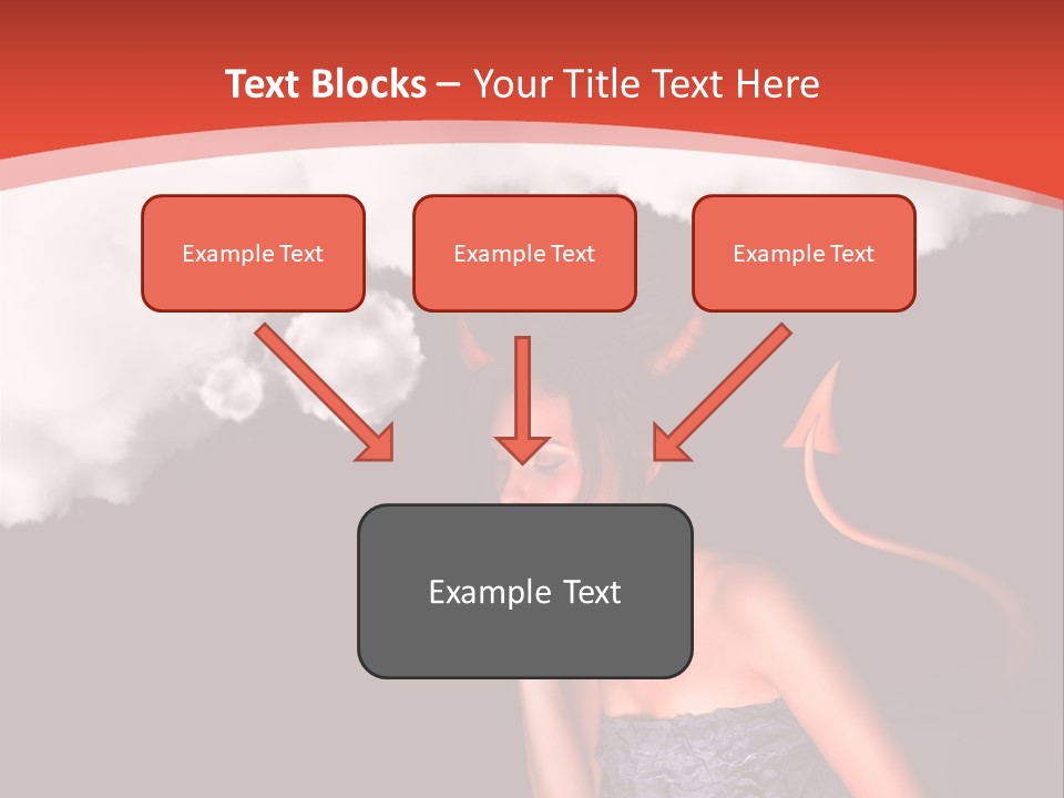 Girl Naughty Desire PowerPoint Template