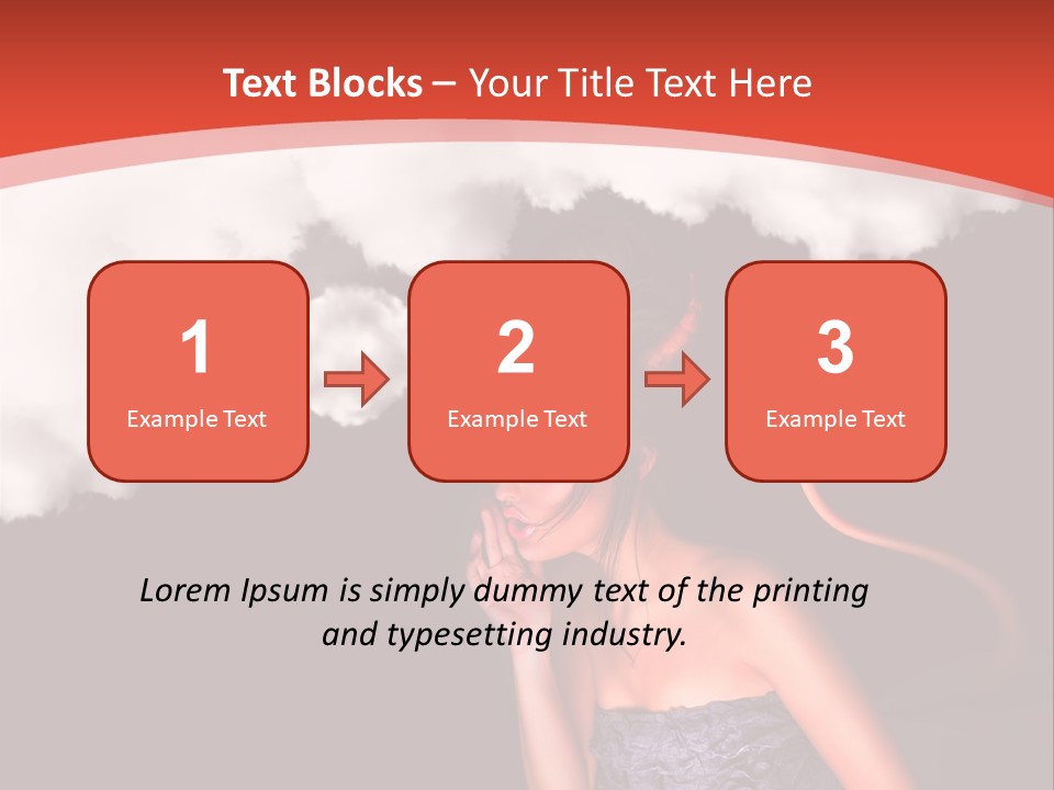 Girl Naughty Desire PowerPoint Template