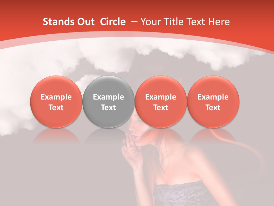 Girl Naughty Desire PowerPoint Template