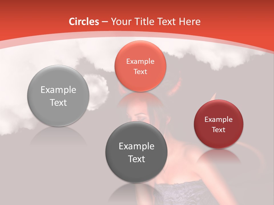 Girl Naughty Desire PowerPoint Template