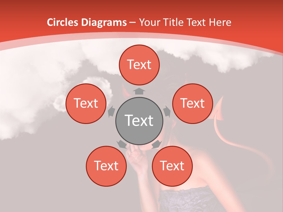 Girl Naughty Desire PowerPoint Template