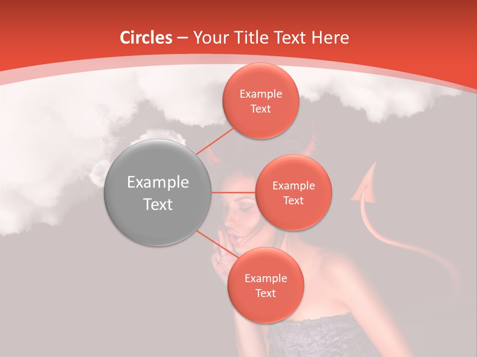 Girl Naughty Desire PowerPoint Template