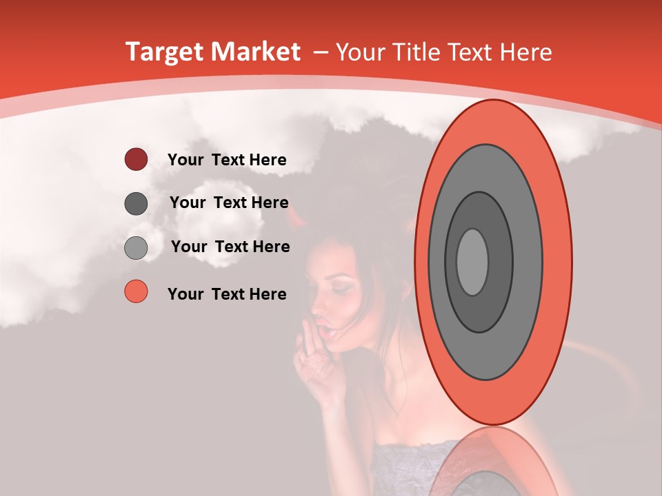 Girl Naughty Desire PowerPoint Template