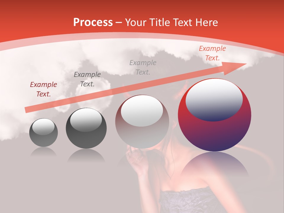 Girl Naughty Desire PowerPoint Template