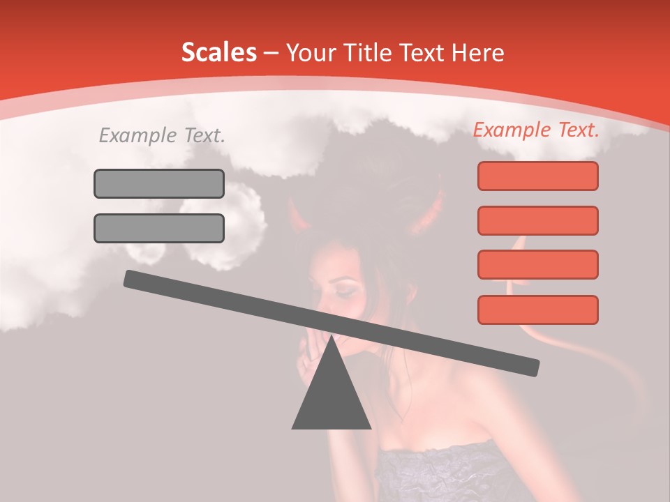 Girl Naughty Desire PowerPoint Template