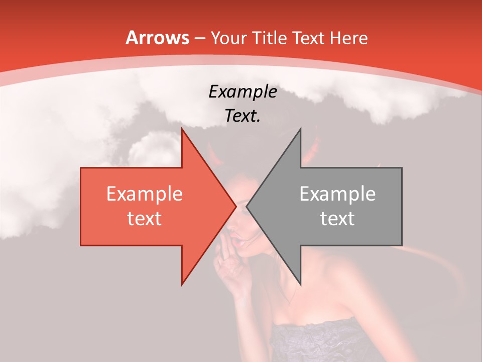 Girl Naughty Desire PowerPoint Template