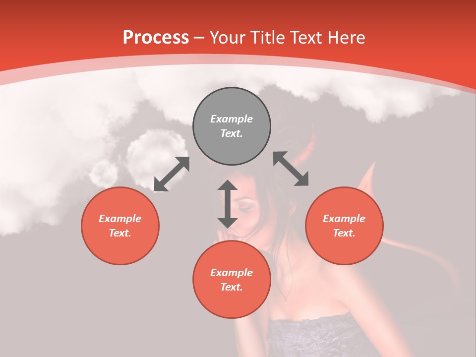 Girl Naughty Desire PowerPoint Template