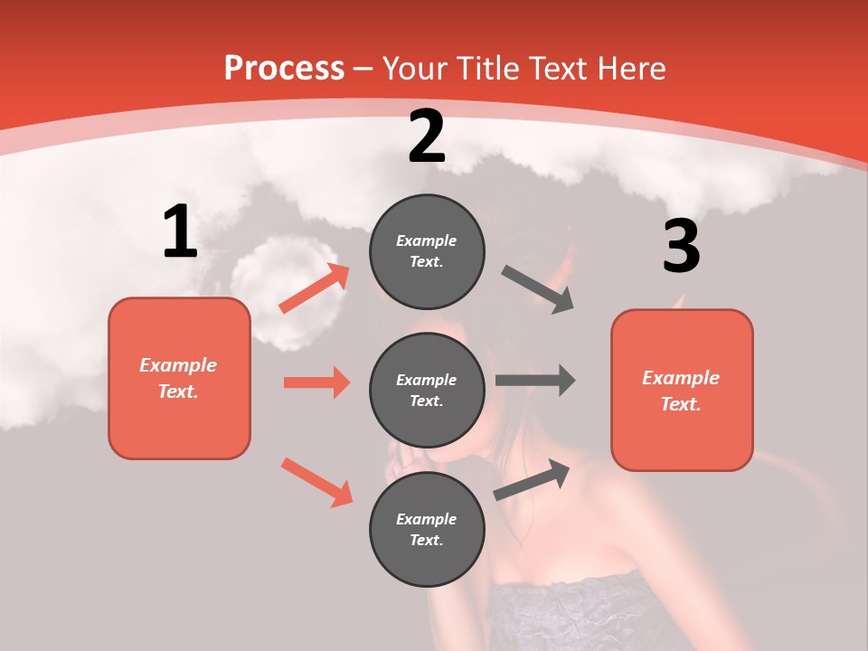 Girl Naughty Desire PowerPoint Template