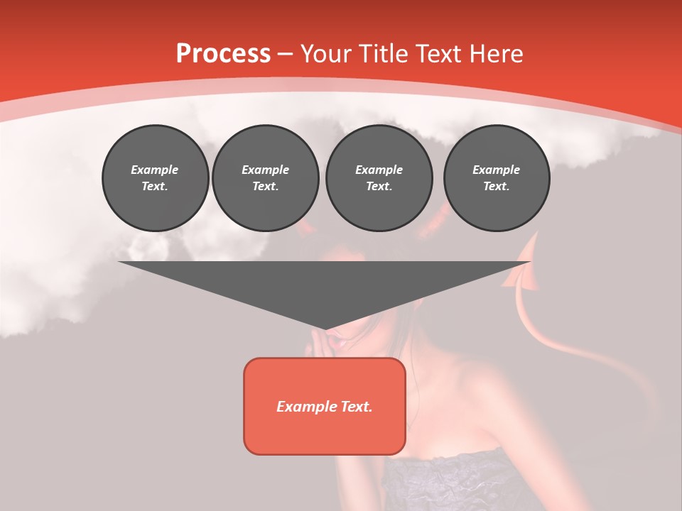 Girl Naughty Desire PowerPoint Template