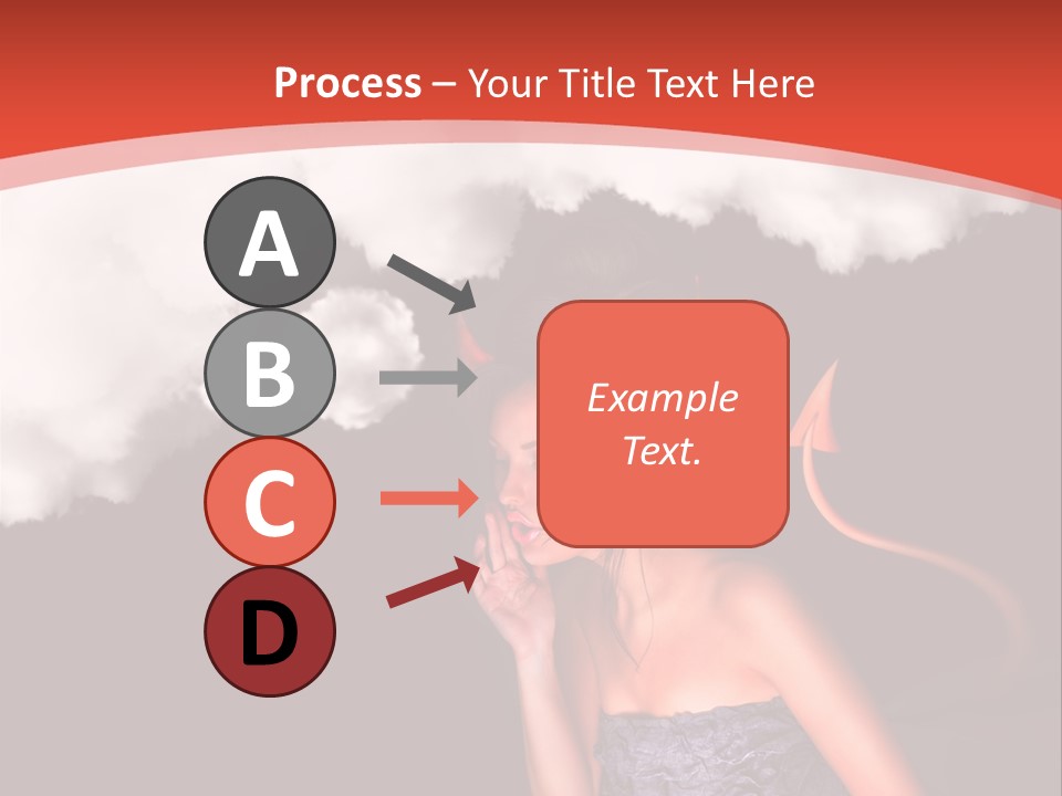 Girl Naughty Desire PowerPoint Template