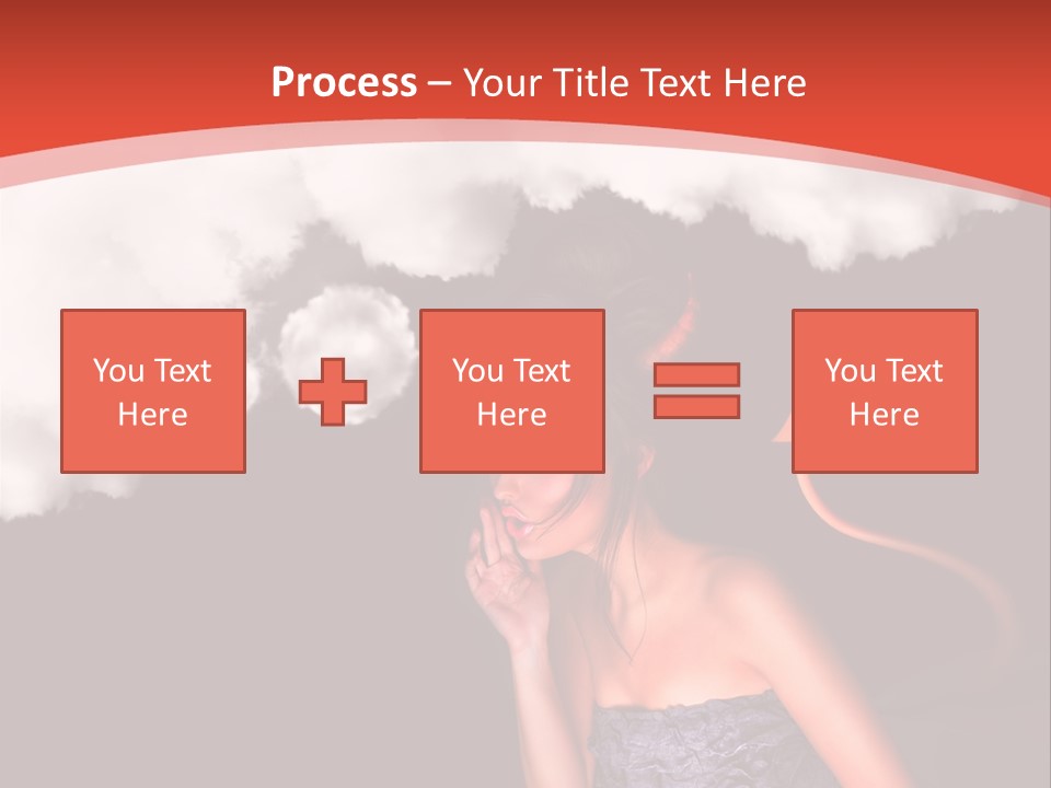 Girl Naughty Desire PowerPoint Template