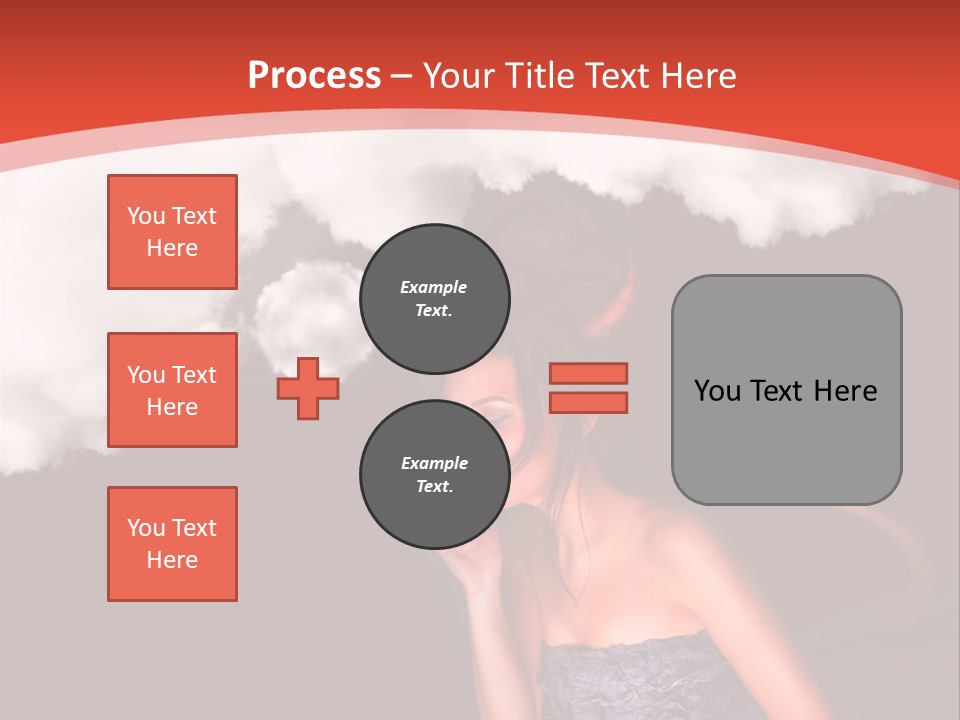 Girl Naughty Desire PowerPoint Template
