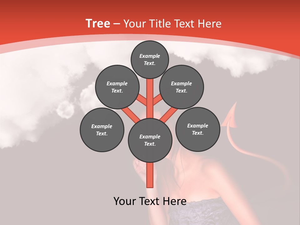 Girl Naughty Desire PowerPoint Template