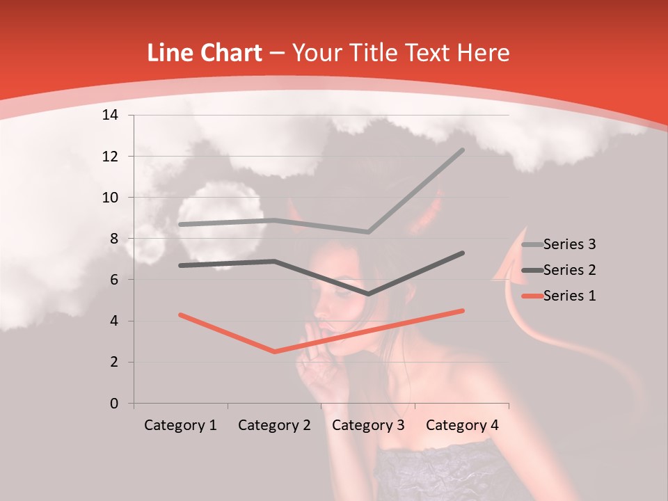 Girl Naughty Desire PowerPoint Template