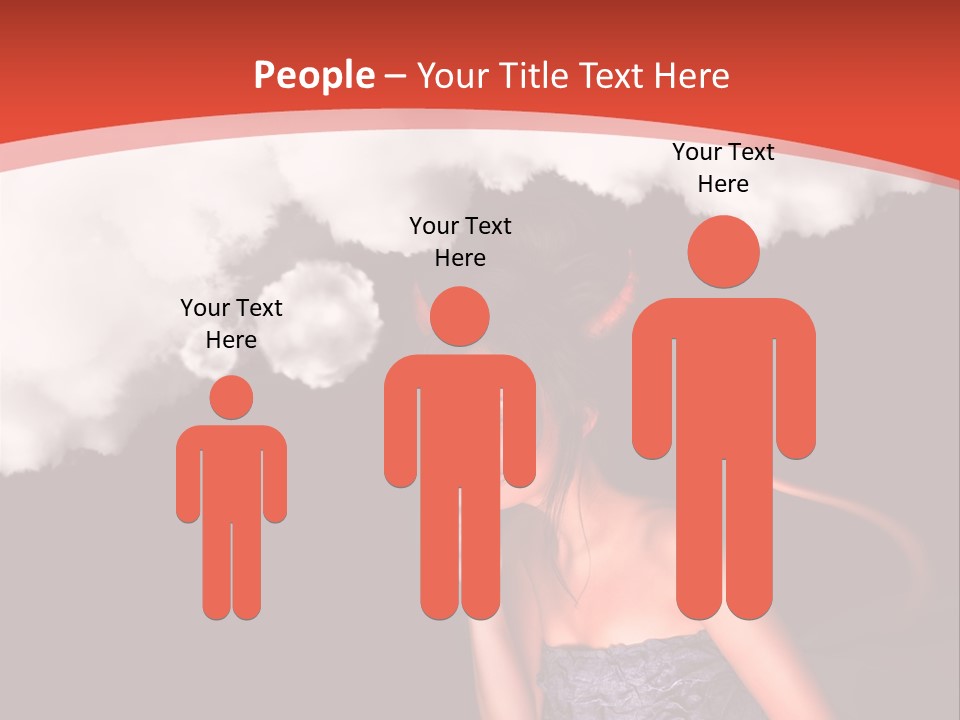 Girl Naughty Desire PowerPoint Template