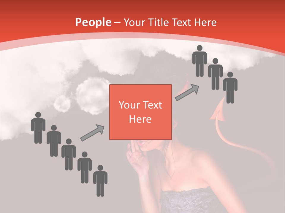 Girl Naughty Desire PowerPoint Template