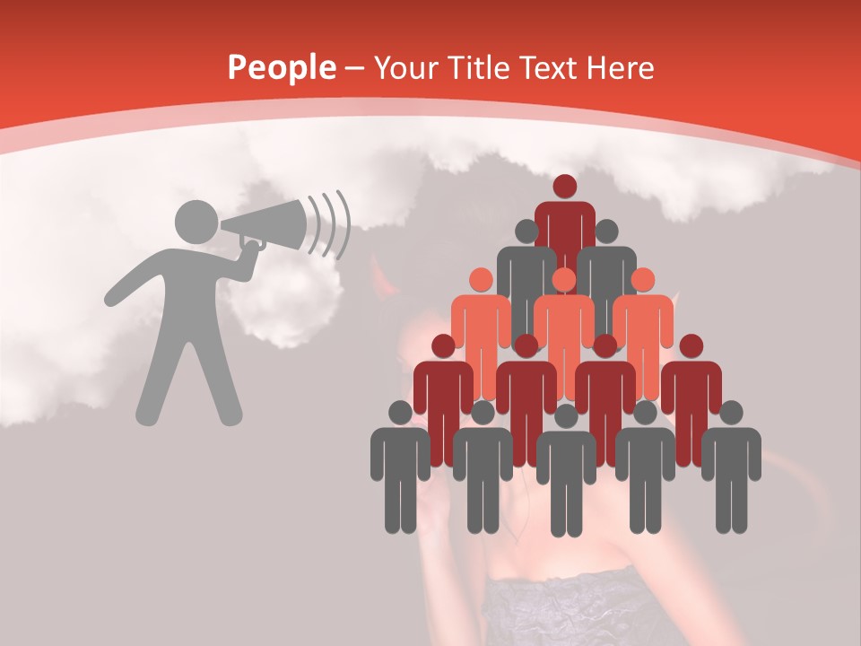 Girl Naughty Desire PowerPoint Template