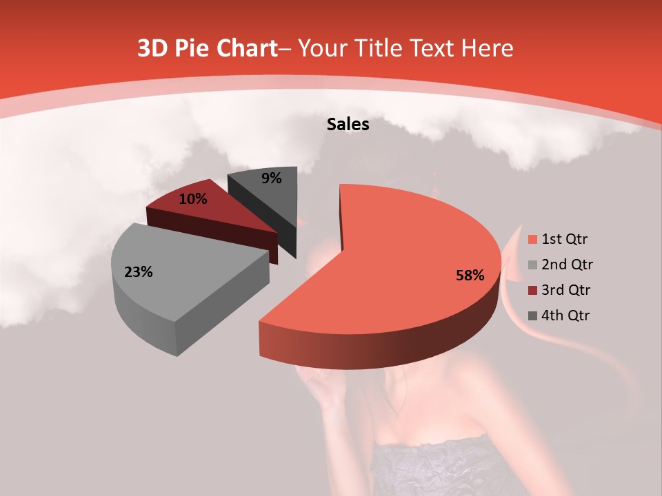 Girl Naughty Desire PowerPoint Template
