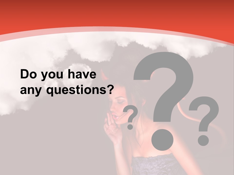 Girl Naughty Desire PowerPoint Template