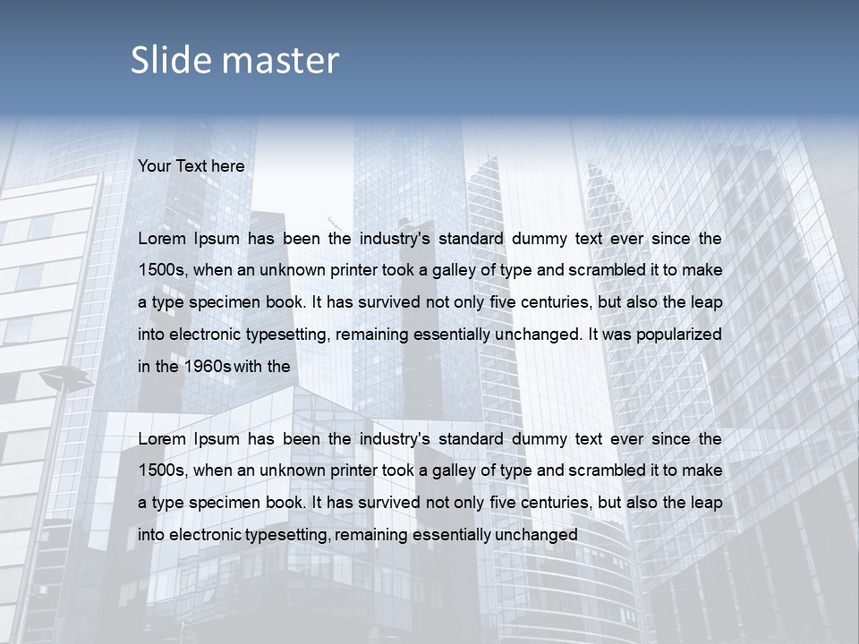 Office House Business PowerPoint Template