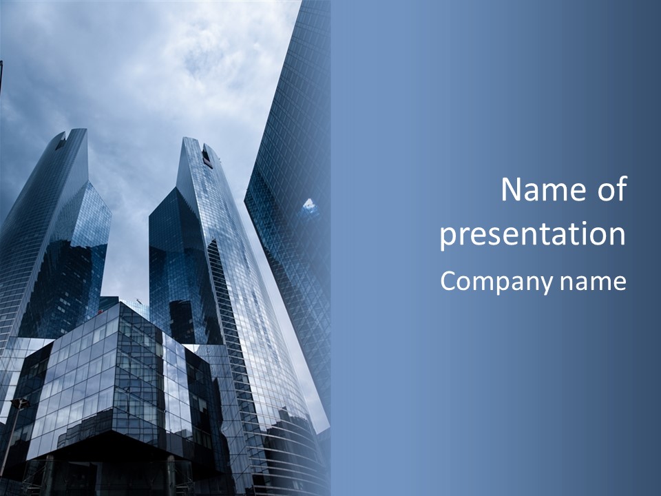 Grey Bank Success PowerPoint Template